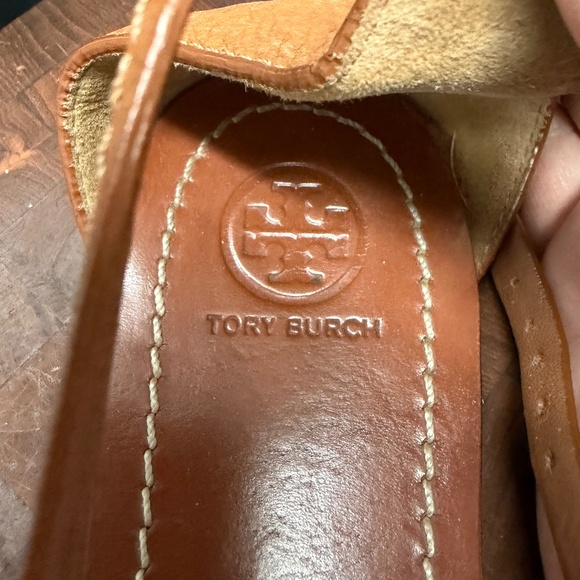 Tory Burch Phoebe Flat Thong Sandals Royal Tan Women's Size 10.5 M - Picture 12 of 13